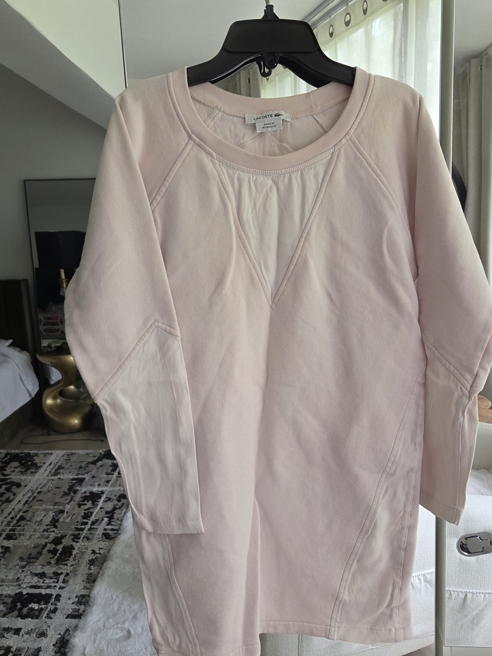 Lacoste Women’s Pale Pink Sweatshirt Top